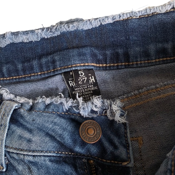 REWASH DISTRESSED JEAN SHORTS - Picture 6 of 9